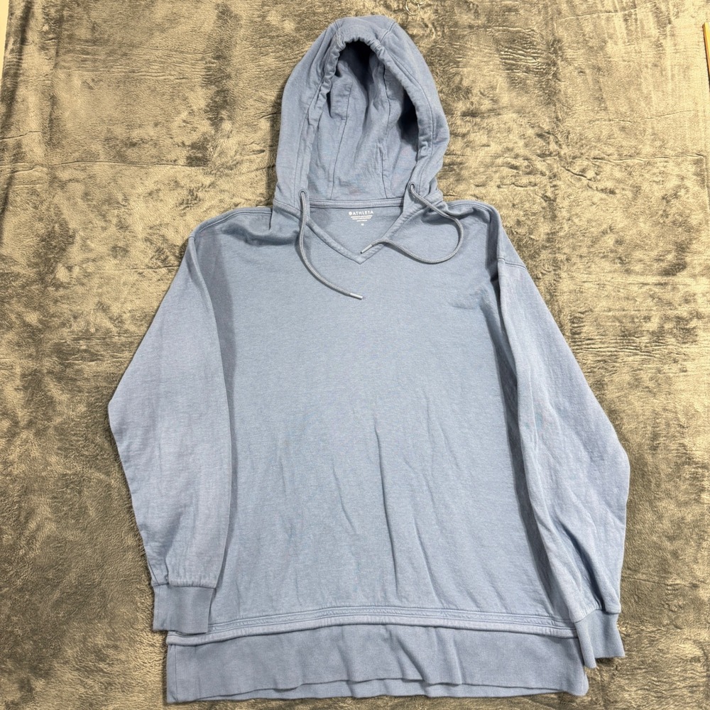 Athleta Sundown Alliance Hoodie Womens Medium Blue 986992 Pullover SP22‎